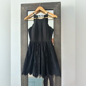 Black lace dress